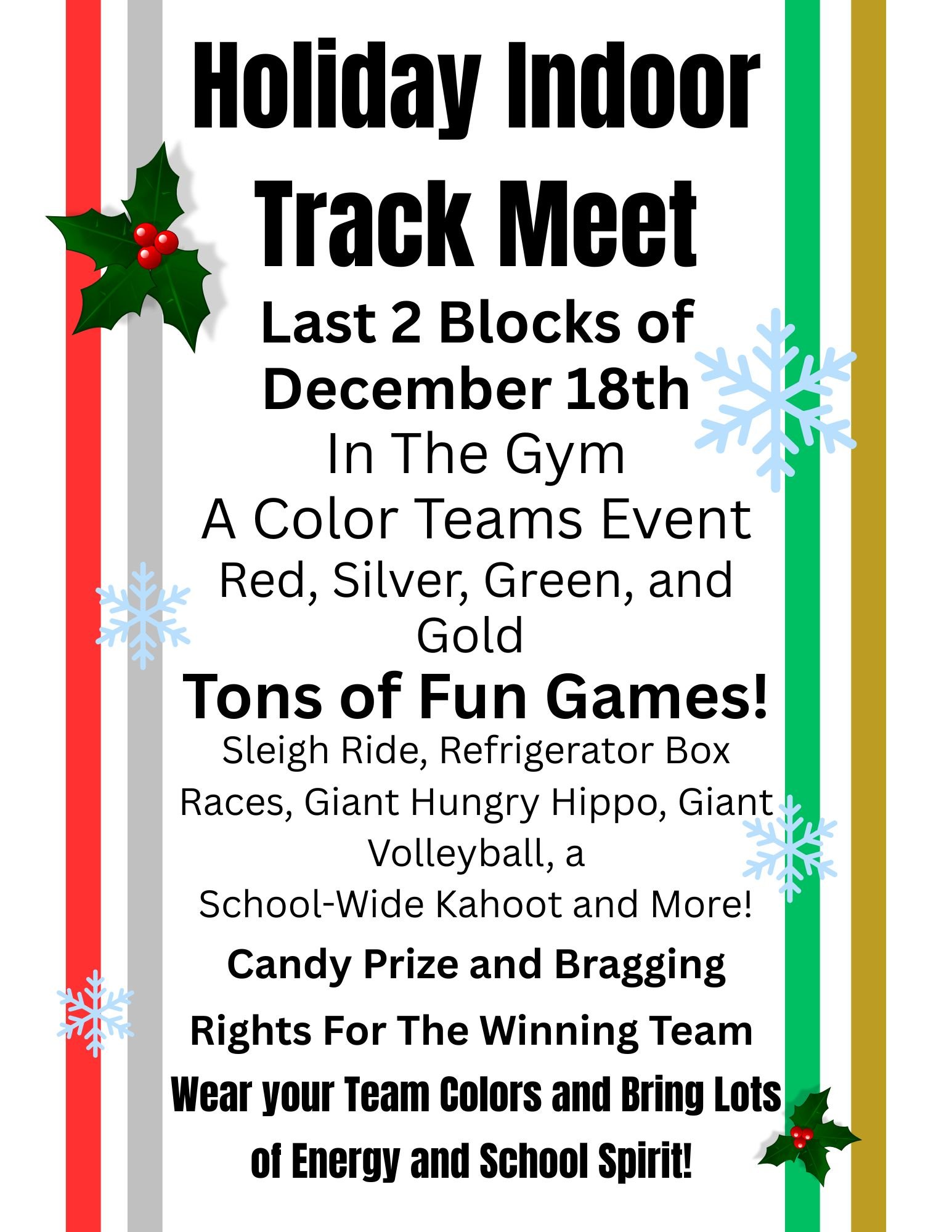 Holiday Indoor Trackmeet